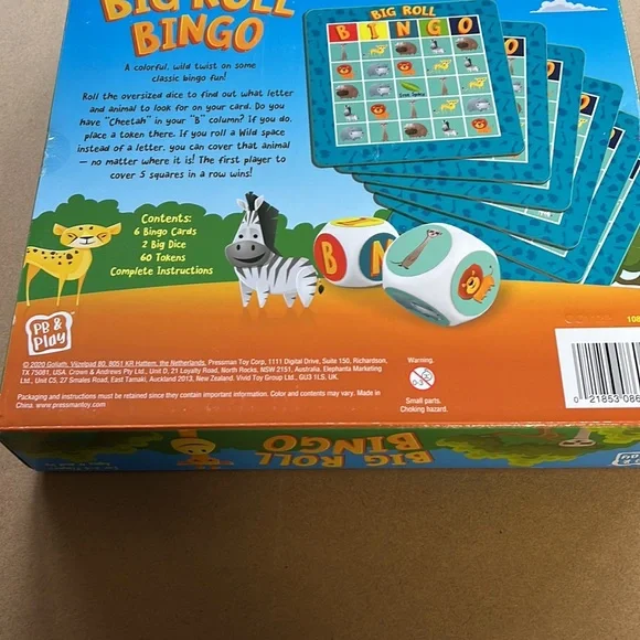 PB & Play “Big Roll Bingo” Game for Kids NWOT - Picture 7 of 8